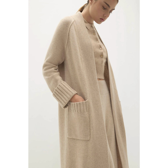 Naked Cashmere Women's Tillyn Longline Cashmere Cardigan Ecru XS NWOT - Picture 1 of 11